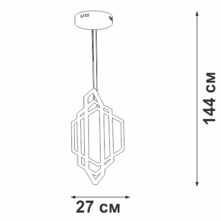 Светодиодный светильник V4633-0/3S, LED 62Вт, 3900-4200K