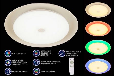 ZN-48YXXDG-GS 2700K-6500K+RGB (1/5) Светильник