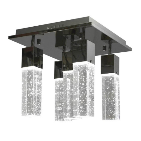 6110-5.LED Светильник потолочный АКВА хром w32*32 H29 PowerLed 5*5W