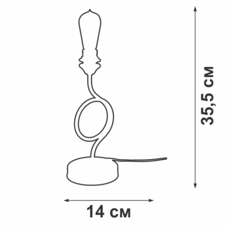 V4372-7/1L Светильник настольный V4372-7/1L, 1хЕ27 макс. 60Вт