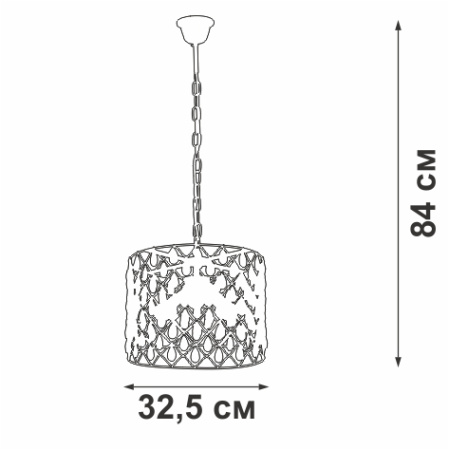 V5292-9/3 Люстра V5292-9/3, 3хЕ14 макс. 40Вт