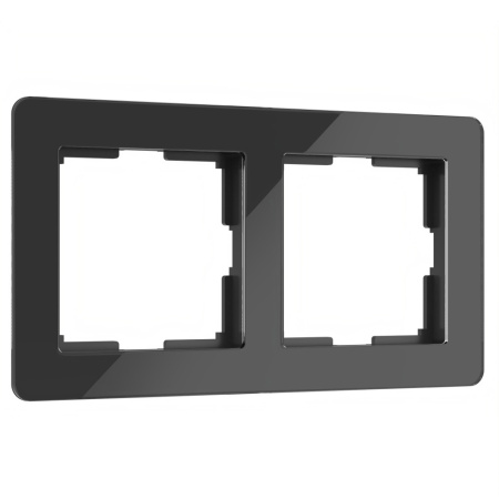 W0022708 Рамка на 2 поста Acrylic (черный)