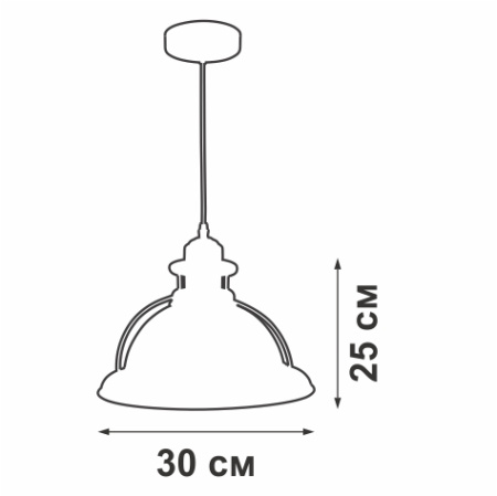 Подвес V4515/1S 1xE27 макс. 40Вт