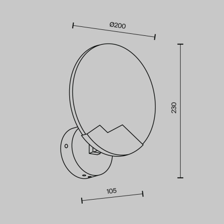 MS.202.200 BS Настенный светильник MODESTYLE MS.202.200 BS