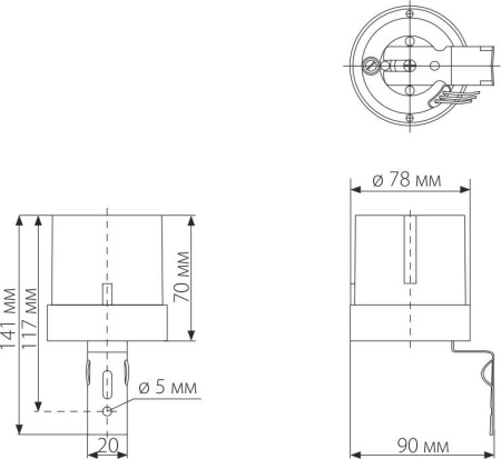 SNS-L-07 5500W IP44 Белый - код. a030063