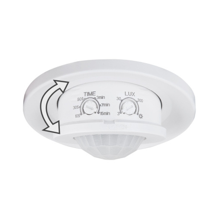 SNS-M-12 8m 2,2-4m 800W IP20 360 Белый Датчик движения