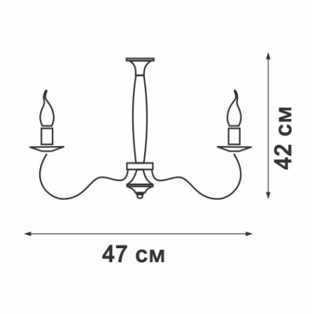 V3459/3PL Люстра V3459/3PL, 3хЕ27 макс. 60Вт