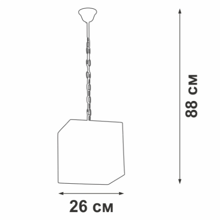 Люстра V4447-1/4, 4хЕ14 макс. 40Вт