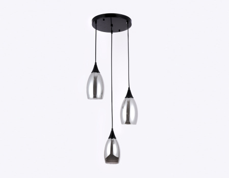 TR3550 Подвесной светильник TR3550/3 BK/SM черный/дымчатый E14 max 40W 370*130*1000