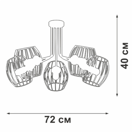 V4749-1/5PL Люстра V4749-1/5PL, 5хЕ27 макс. 60Вт