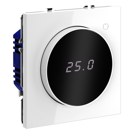 VLS070101 Терморегулятор электронный VOLTUM S70 с индикацией и датчиком, для теплого пола, (белый гл