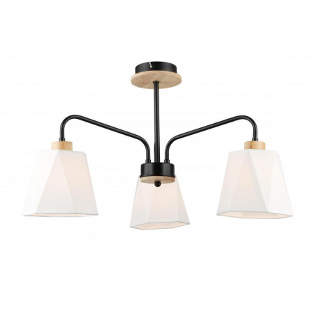 MD.5714-3-S-BK+WOOD Потолочная люстра IMEX MD.5714-3-S-BK+WOOD