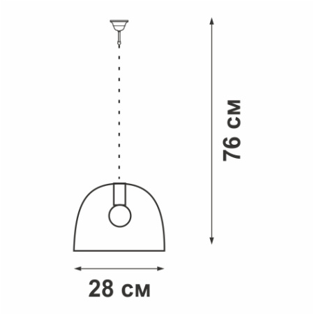 Люстра V4244-1/1S, 1хЕ27 макс. 60Вт