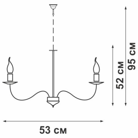V1478/5 Люстра V1478/5, 5хЕ14 макс. 60Вт
