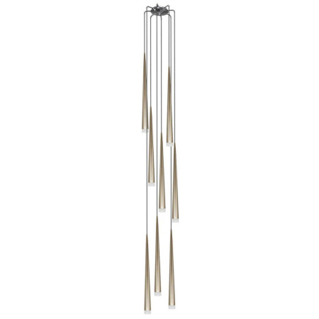 807083 (MD1220A-8GL) Подвес PUNTO 8х25W G9 chrome + champagne (в комплекте)