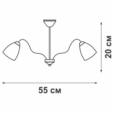 V3540-3/5PL Люстра V3540-3/5PL, 5хЕ14 макс. 60Вт