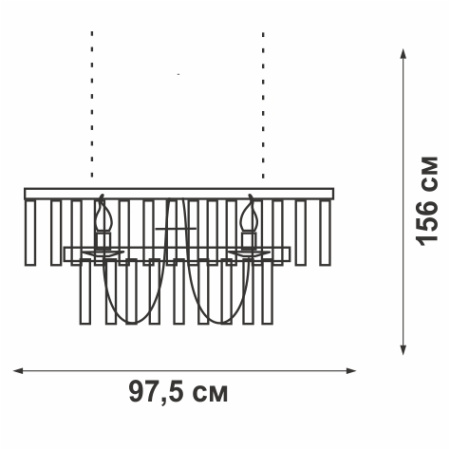 Люстра V5158-1/12, 12хЕ14 макс. 60Вт