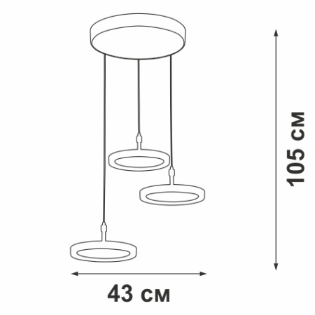 V4603-0/3S Светодиодный светильник V4603-0/3S, LED 32Вт, 3800K