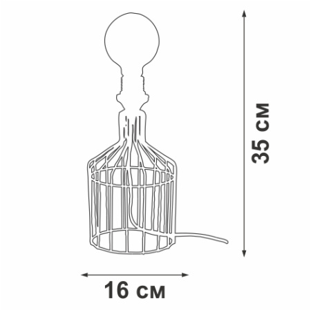 V4438-1/1L Светильник настольный V4438-1/1L, 1хЕ27 макс. 60Вт