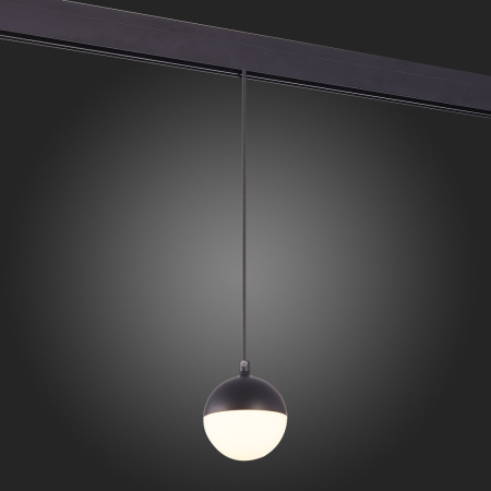 ST358.443.07 Магнитный трековый светильник подвесной Черный LED 1*7W 4000K 520Lm Ra>80 120° IP20 D90