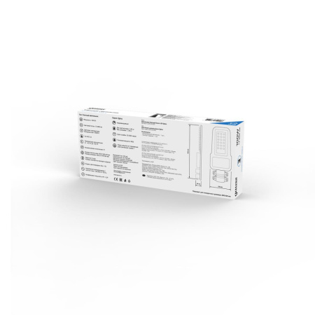 Светильник уличный Gauss Qplus 100W 12000lm 5000K 120-260V IP65 455*180*49мм черный КСС 