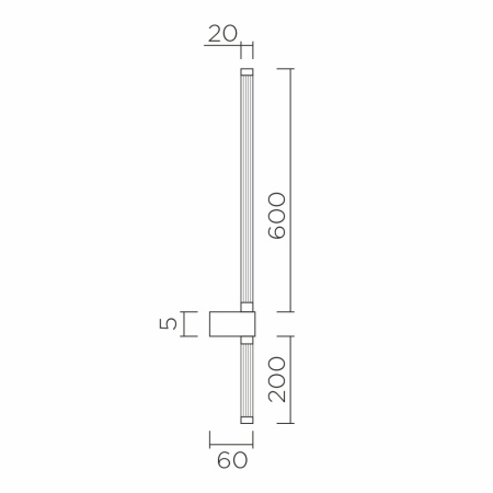 L2232-800 BS Настенный светильник LED4U L2232-800 BS