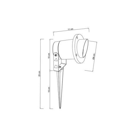A1522IN-1BK Грунтовый светильник Arte Lamp ELSIE A1522IN-1BK