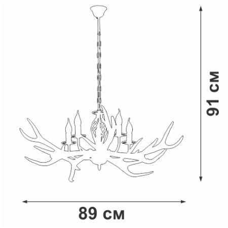 V1491/5 Люстра V1491/5, 5xE14 макс. 60Вт