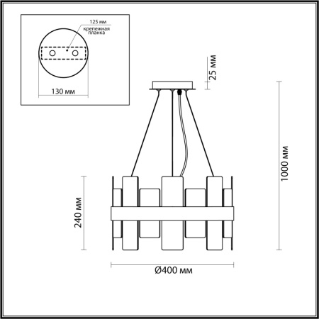 5269/4 MODERNI LN23 латунь Люстра E14 4*40W 220V SHANTI
