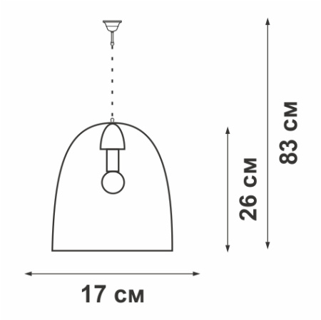 V4260-1/1 Люстра V4260-1/1, 1хЕ27 макс. 60Вт