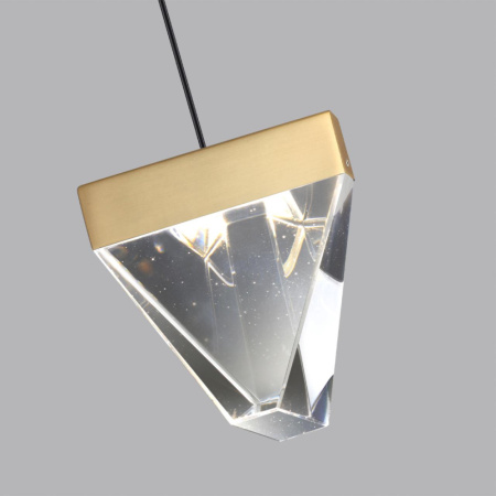 6678/5L L-VISION ODL24  205  Подвесной светильник латунь/металл/хрусталь IP20 LED 5W 320Лм 4000K RAY