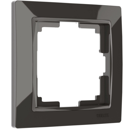 W0012007/ Рамка на 1 пост Snabb basic (серо-коричневый)