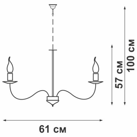 V1449/5 Люстра V1449/5, 5хЕ14 макс. 60Вт