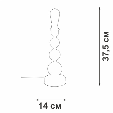 V2939-7/1L Светильник настольный V2939-7/1L, 1xE27 макс. 40Вт