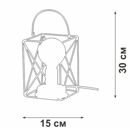 V4765-1/1L Светильник настольный V4765-1/1L, 1хЕ27 макс. 60Вт