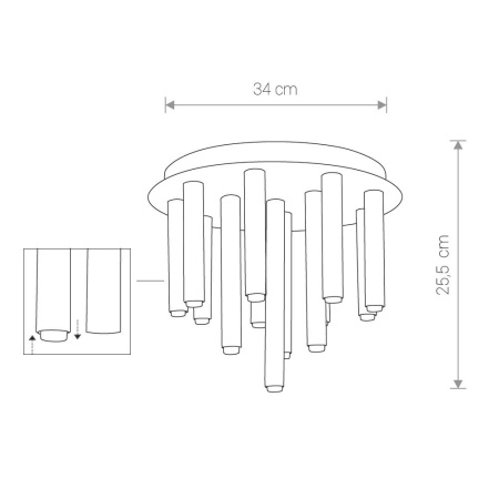 8355 Потолочная люстра Nowodvorski Stalactite 8355