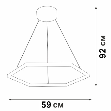 V4605-0/1S Светодиодный светильник V4605-0/1S, LED 42Вт, 3500-4000K