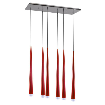 807062*** (MD1220B-6R) Подвес PUNTO 6x25W G9 red (в комплекте), шт