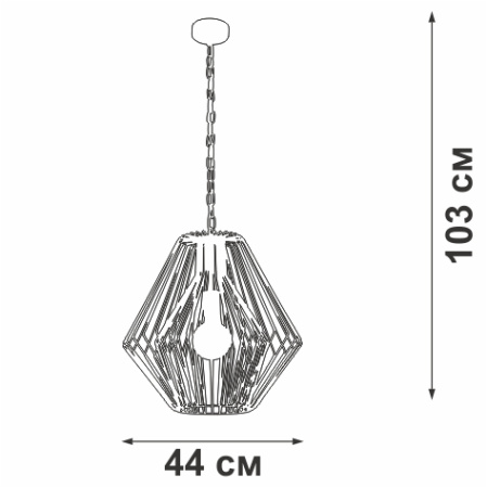 V4758-1/1 Люстра V4758-1/1, 1хЕ27 макс. 60Вт