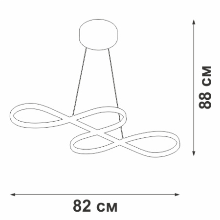 V4649-1/1S Светодиодный светильник V4649-1/1S, LED 58Вт, 3900-4200K, 2330Lm