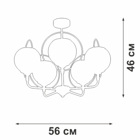 V3991-1/5PL Люстра
