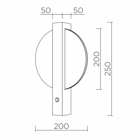 L2230-300 BK Настенный светильник LED4U L2230-300 BK