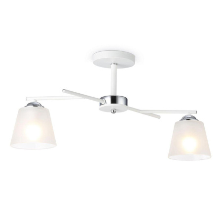 TR303201 Светильник подвесной TR303201/2 WH/CH/FR белый/хром/белый матовый E27*2 max 60W 470*370*260