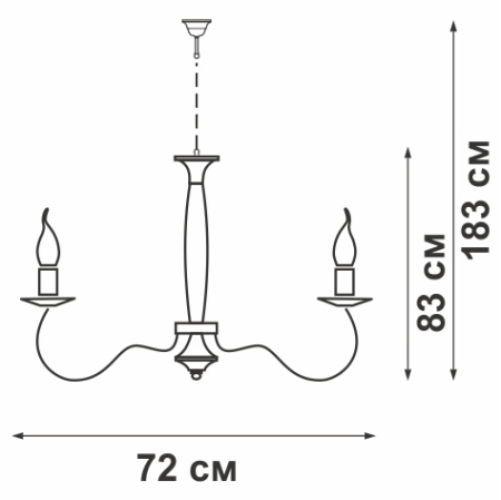 Люстра V5166/10+5, 15xE14 макс. 40Вт