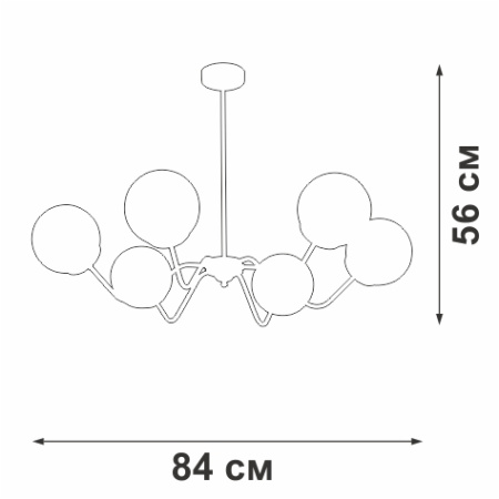 V4274-8/6PL Люстра
