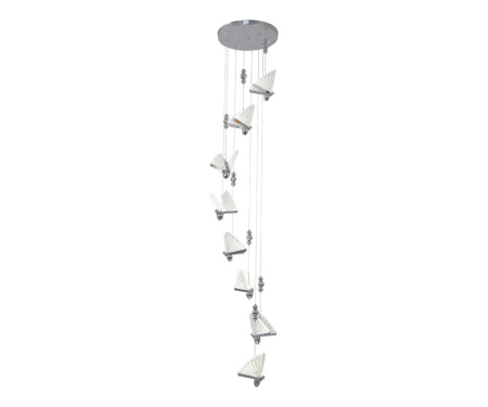 08444-8A,02 Подвес Баттерфляй хром d40 h250 Led 8*6W (4000K)
