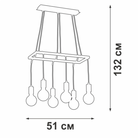 V4550-8/6S Люстра V4550-8/6S, 6хЕ27 макс. 60Вт