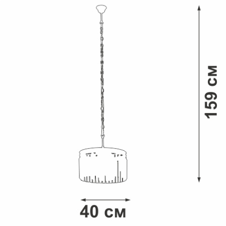 Люстра V5180-1/6, 6хЕ14 макс. 60Вт