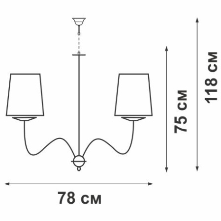 V1287/15 Люстра V1287/15, 15хE14 макс. 40Вт