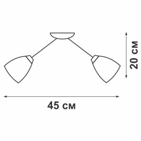 V3402/5PL Люстра V3402/5PL, 5хE14 макс. 40Вт, плафон ПП